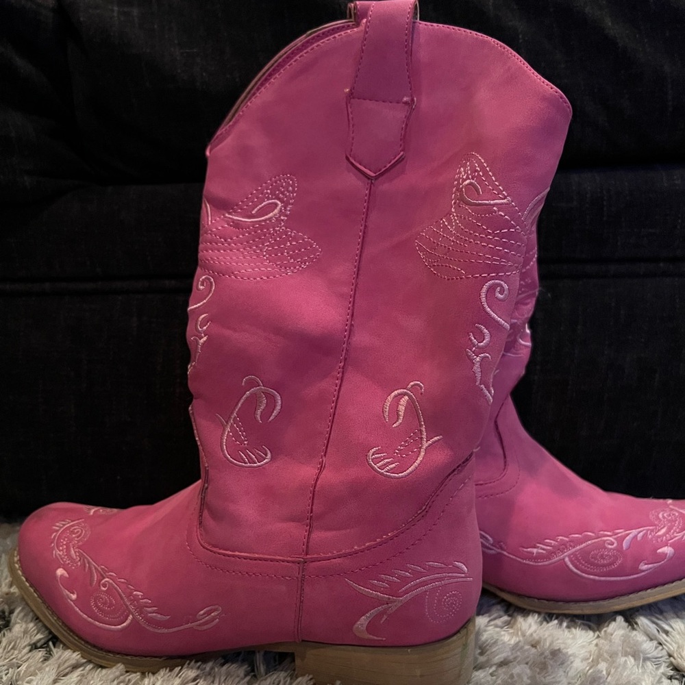 Pink Cowboy Boots